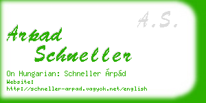 arpad schneller business card